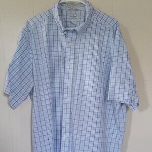 Men's XXL Tall L.L. Bean  Short Sleeve Wrinkle Free Button down shirt